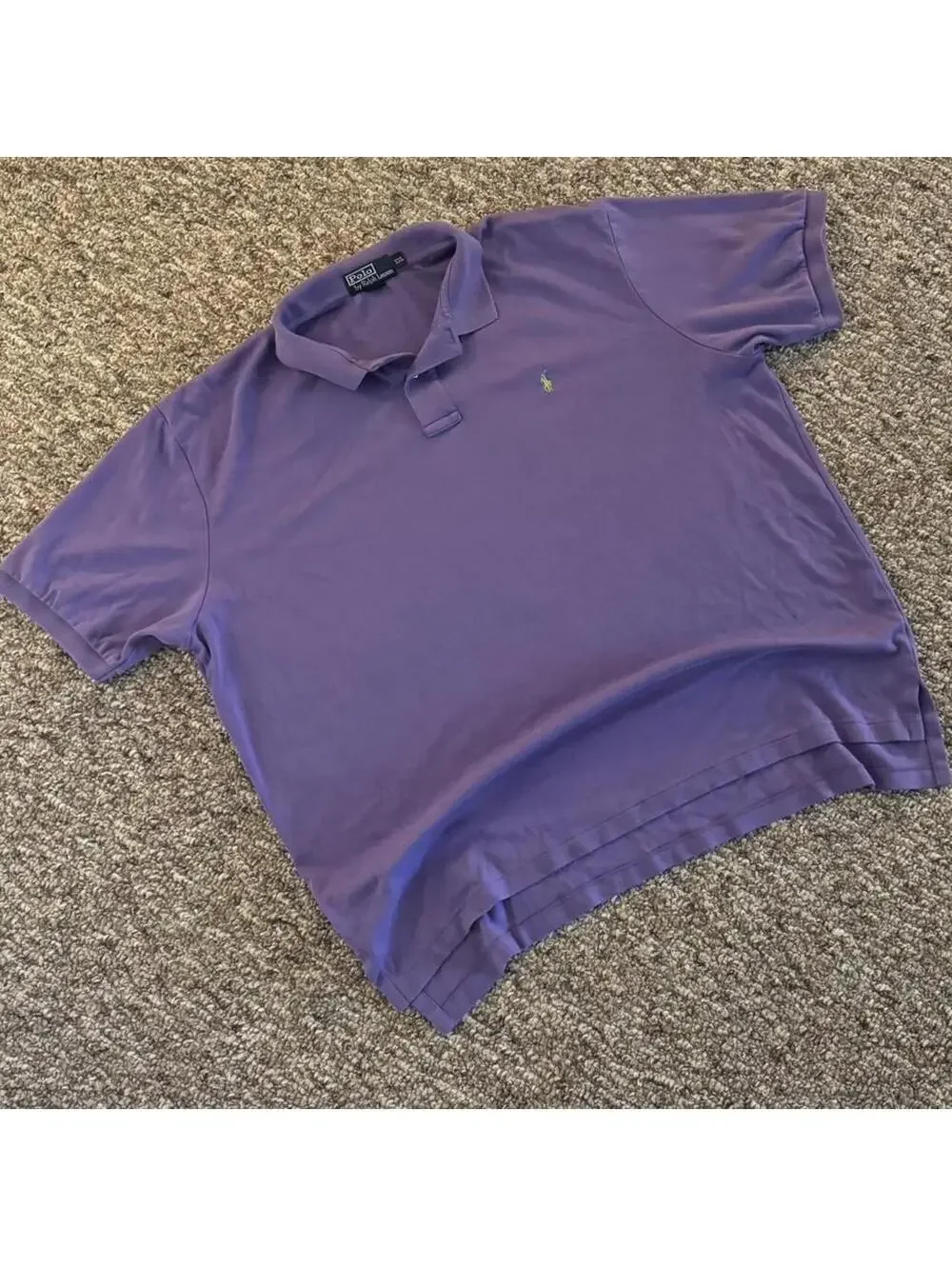 Men’s Polo Ralph Lauren Short Sleeve Polo Shirt Purple Size XXL 2XL